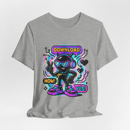 Download Now! Retro Gamer Alien T-Shirt — Neon Vaporwave Gaming Tee