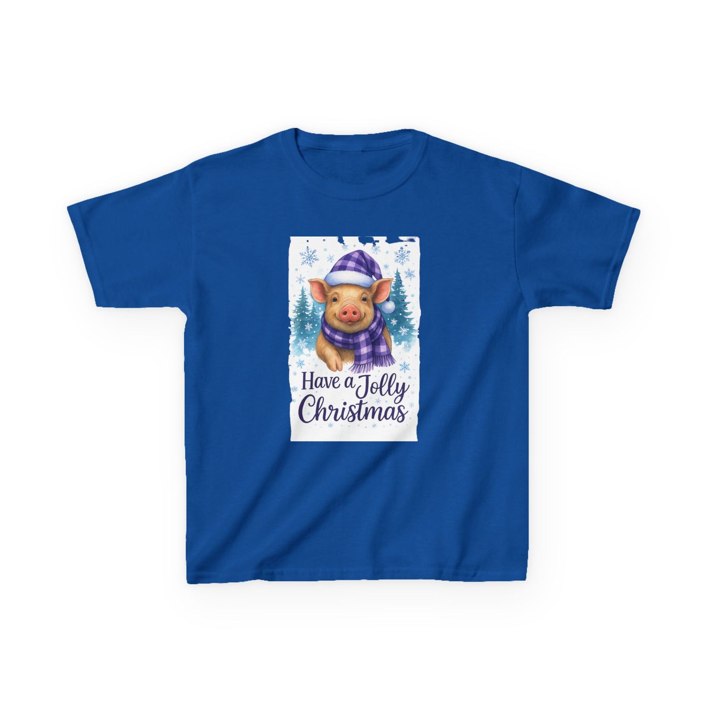 Jolly Pig Christmas Tee - Kids Holiday Shirt