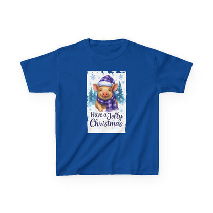 Jolly Pig Christmas Tee - Kids Holiday Shirt