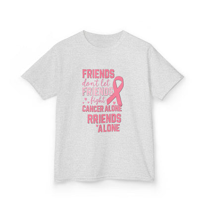 Friends Fight Cancer Alone Tee - Pink Ribbon Kids Shirt