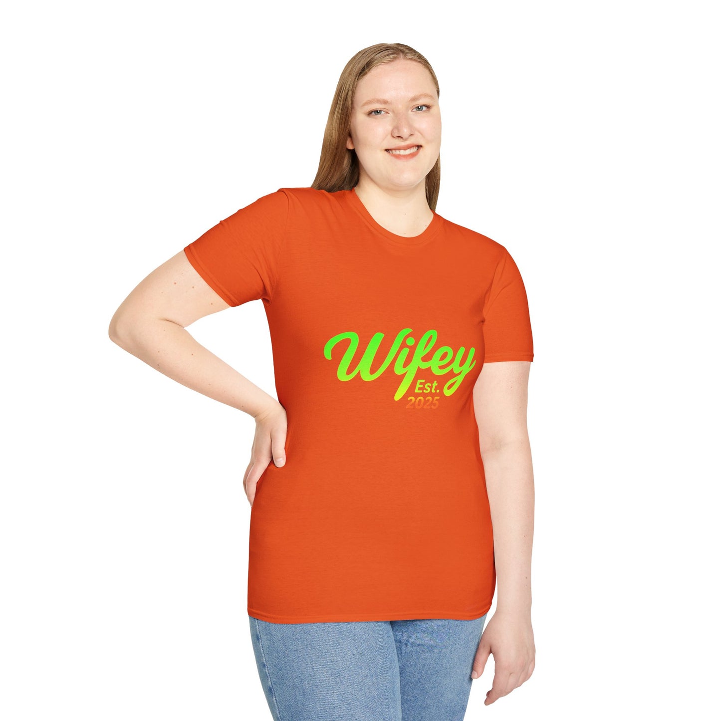 Wifey Est. 2025 T-Shirt, Bridal Shower Gift, Newlywed Apparel, Wedding Favor, Engagement Celebration Tee, Cute Couple Top
