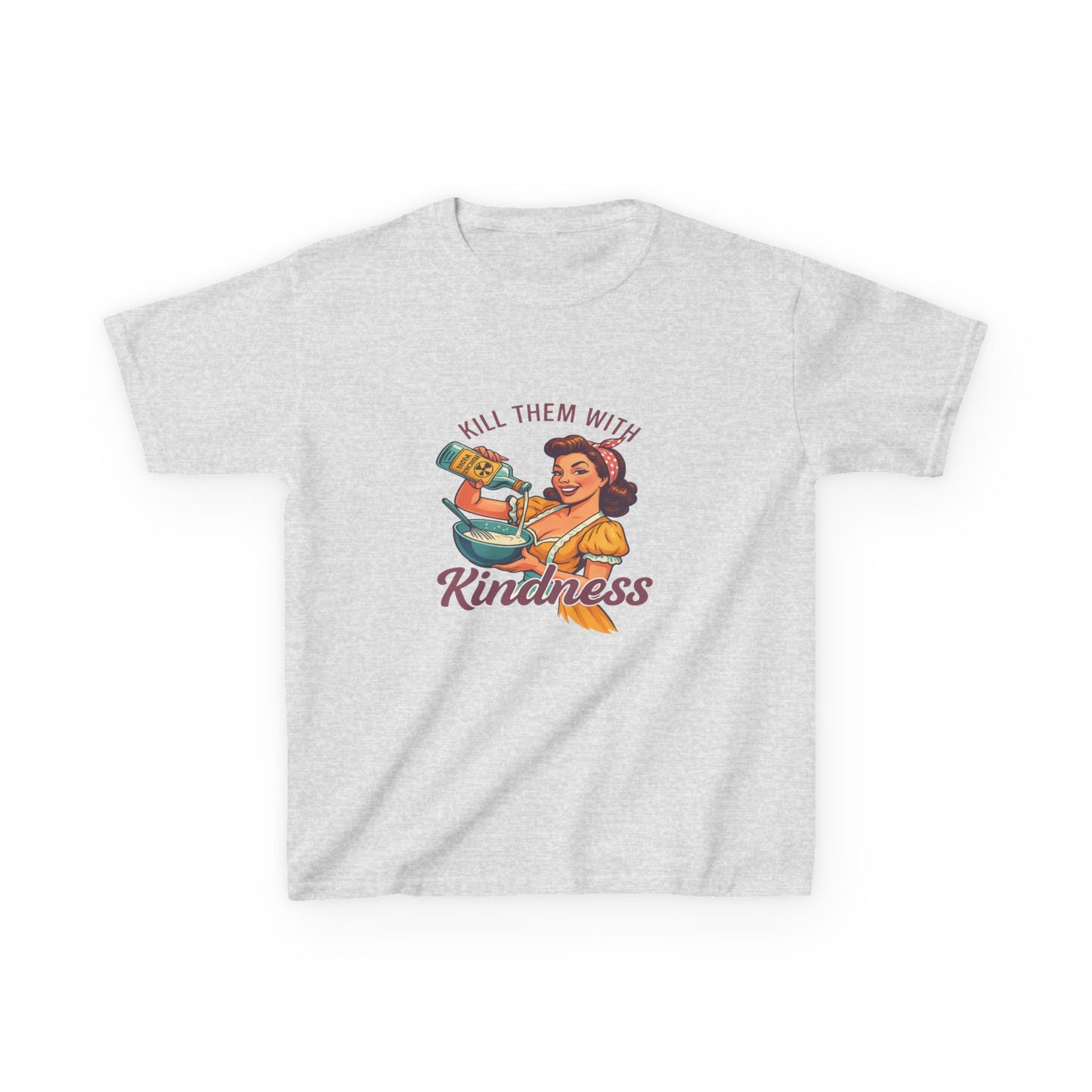 Radioactive Kindness: Funny Xmas Dinosaur Tee for Kids