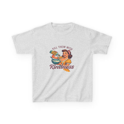 Radioactive Kindness: Funny Xmas Dinosaur Tee for Kids