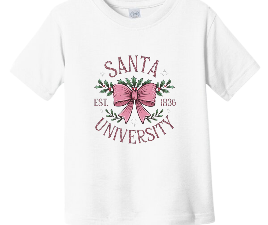 Santa University Christmas Kid T-Shirt