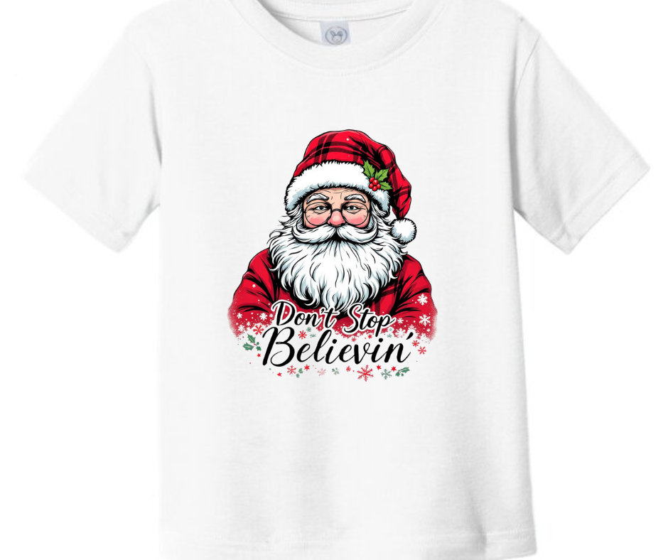 Don't Stop Believing Santa Kid T-Shirt