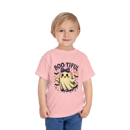 Boo-tiful Ghost Halloween Toddler Tee