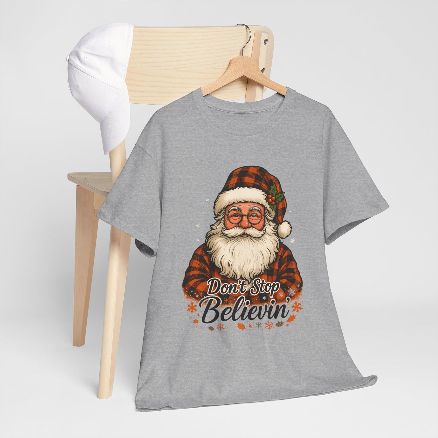 Santa Believes: Don't Stop Believin'  Tee