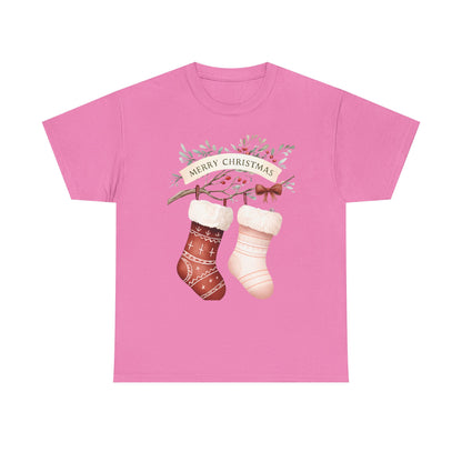 Watercolor Christmas Stocking Tee - Hope & Love