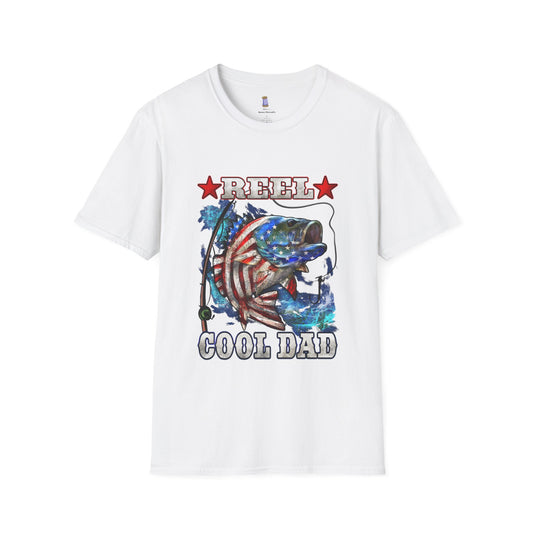Reel Cool Dad T-Shirt | Fishing Gift | Father's Day Tee | Unisex Casual Wear | Outdoor Adventure Shirt | Dad Humor Clothing