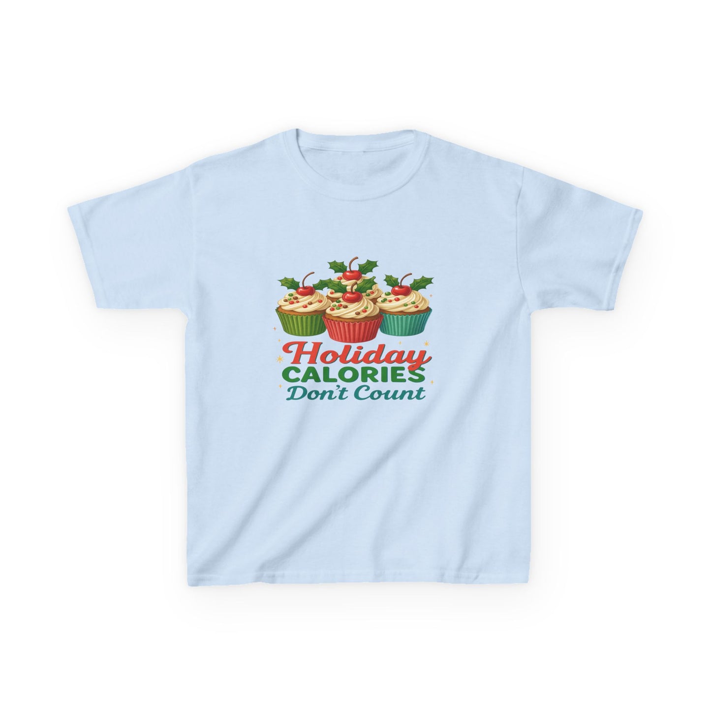 Holiday Calories Don't Count Dino Cupcake Tee