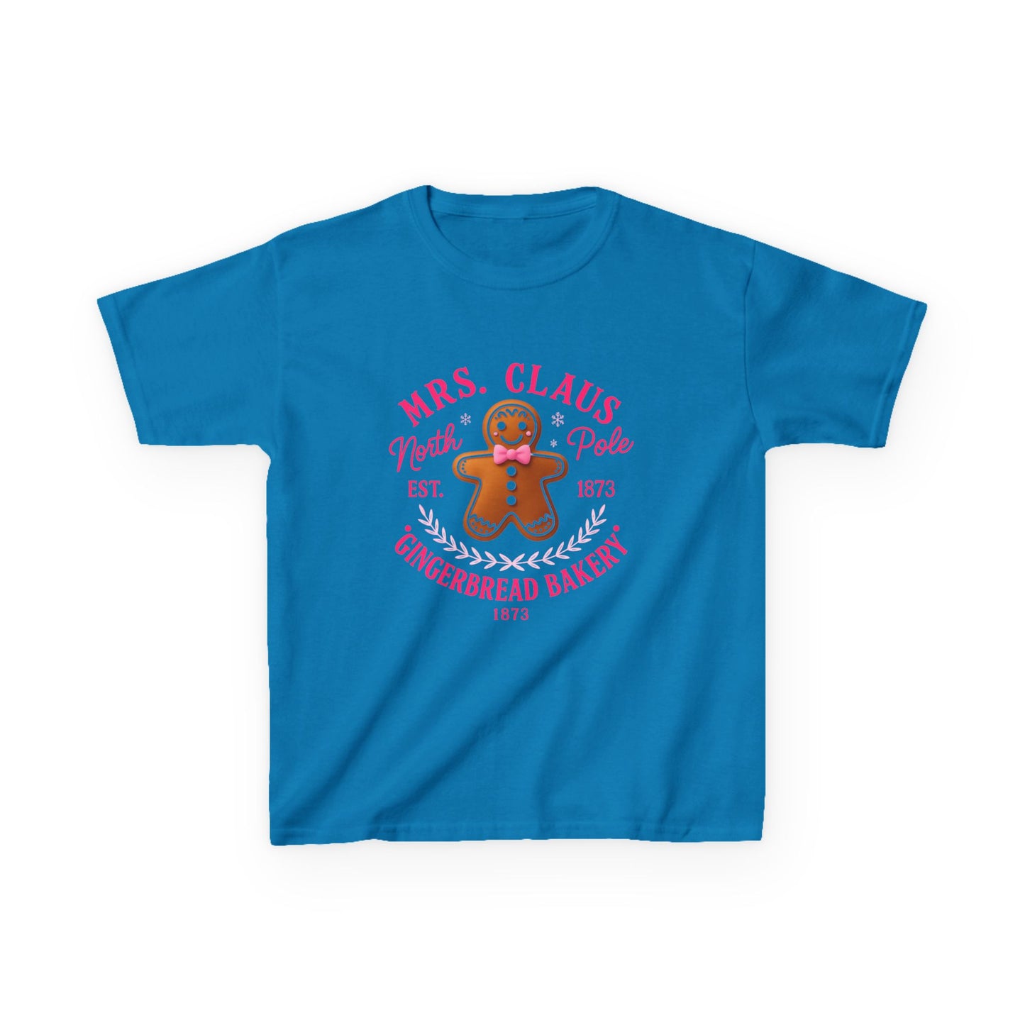 Mrs. Claus' Gingerbread Bakery Dino Tee - Kids Christmas