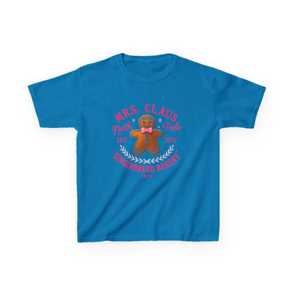 Mrs. Claus' Gingerbread Bakery Dino Tee - Kids Christmas