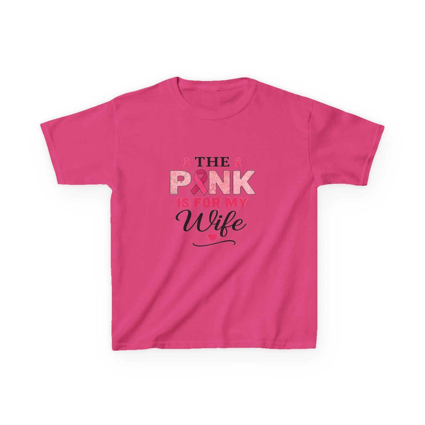 Pink Ribbon Wife Support Tee - Breast Cancer Awareness