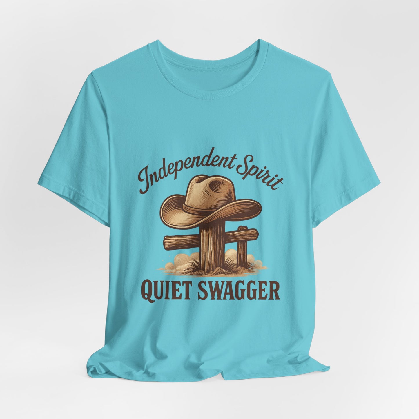 Quiet Swagger Cowboy Tee — Independent Spirit Western T-Shirt