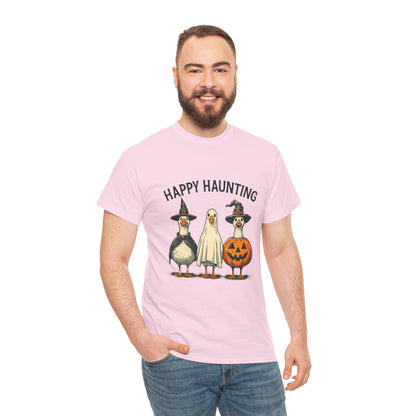 Happy Haunting Geese Halloween Tee