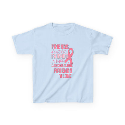 Friends Fight Cancer Alone Tee - Pink Ribbon Kids Shirt