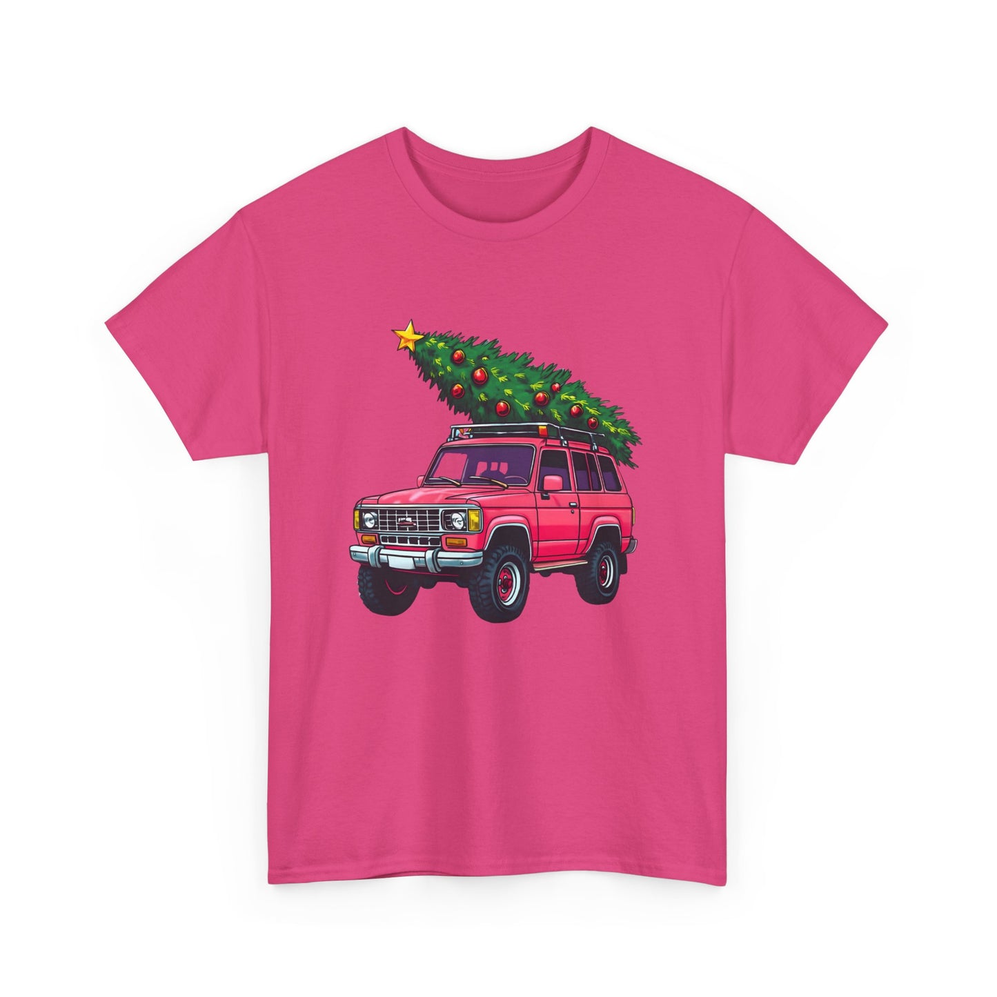 Pink SUV Christmas Tree Tee