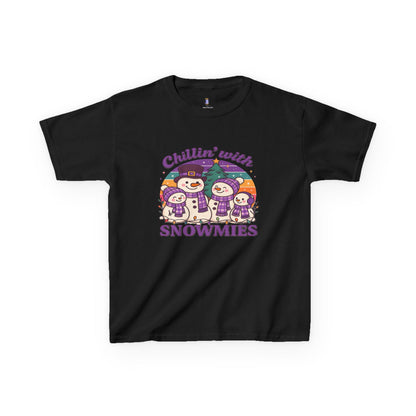 Kids Snowman Tee, Fun Winter T-Shirt, Holiday Gift for Kids, Christmas Apparel, Cute Snowmies Design, Cozy Cotton Tee