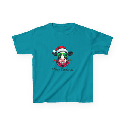 Moovey Christmas Cow Kids Tee - Holiday Fun!