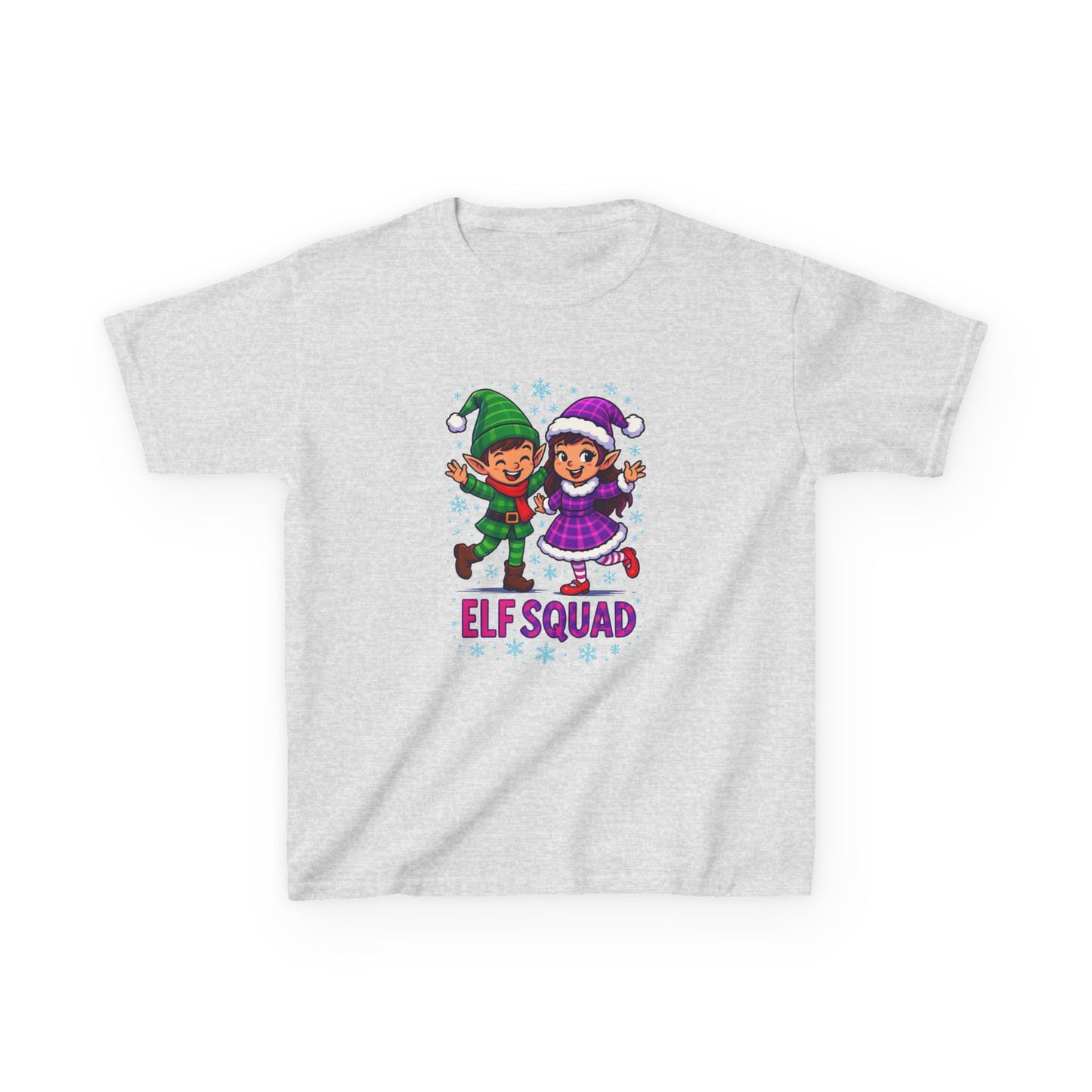 Elf Squad Christmas Dinosaur Tee - Kids Holiday Shirt