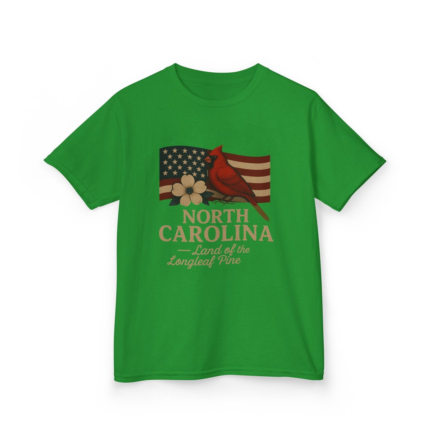 North Carolina Cardinal Christmas Tee - Kids Holiday Shirt
