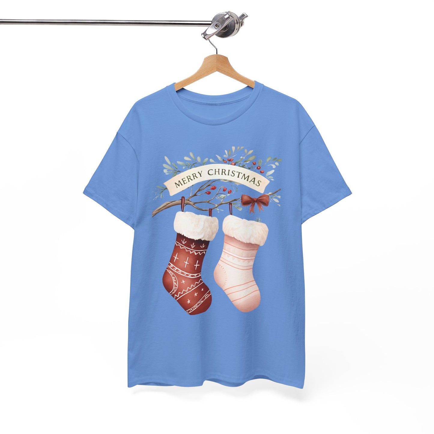 Watercolor Christmas Stocking Tee - Hope & Love