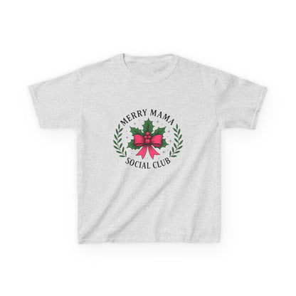 Merry Mama Social Club Dino Christmas Tee