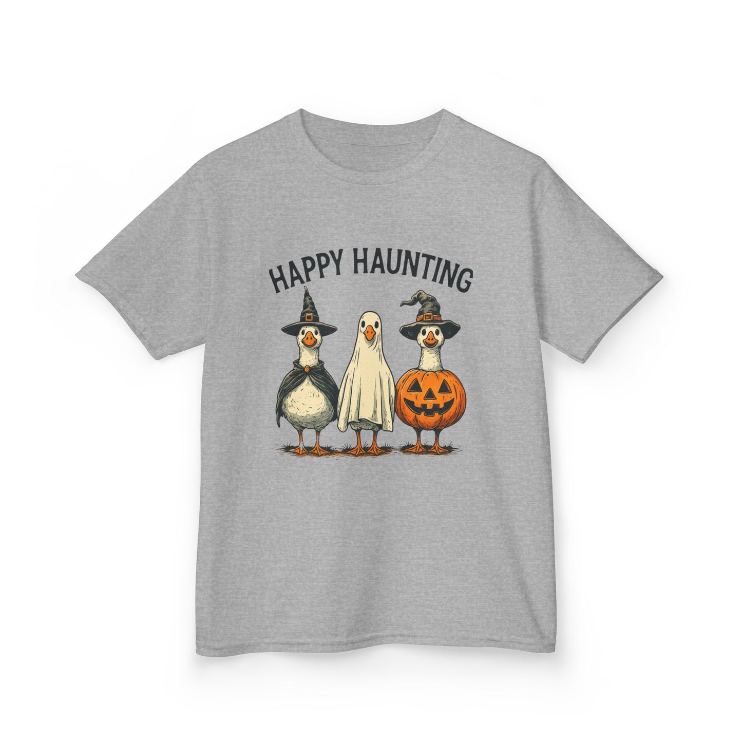 Happy Haunting Goose Halloween Kids Tee