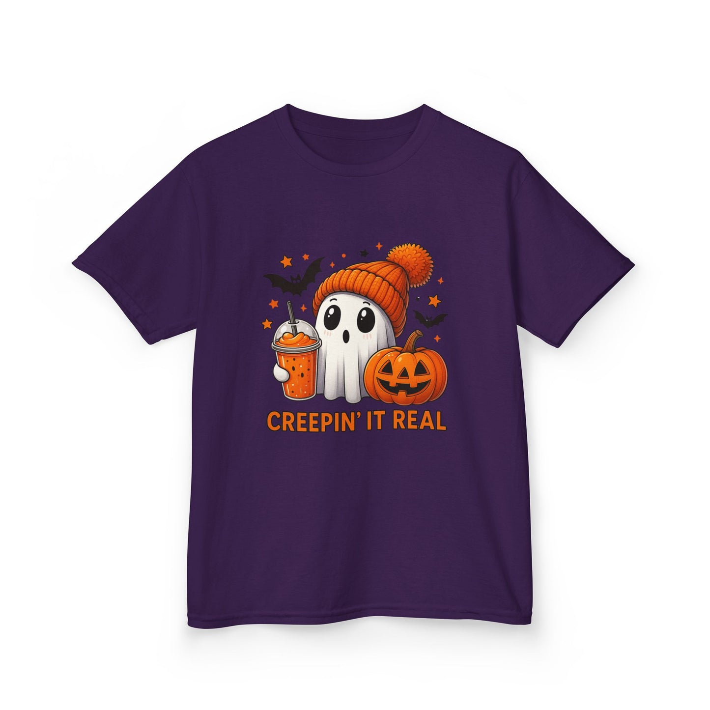 Creepin' It Real Ghost Kids Halloween Tee