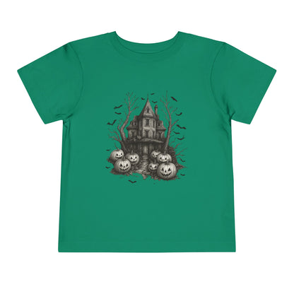 Spooky Halloween House Toddler Christmas Tee
