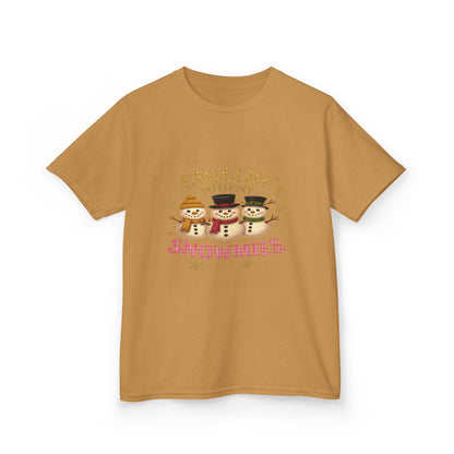 Chillin' with My Snowmies - Holiday Dinosaur Kids Tee