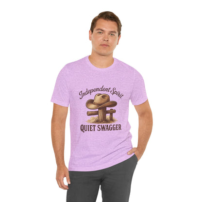 Quiet Swagger Cowboy Tee — Independent Spirit Western T-Shirt