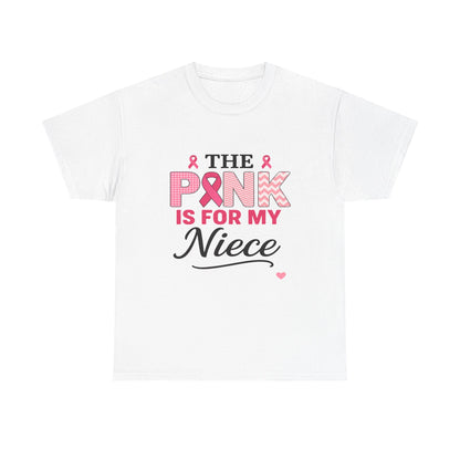 Pink Ribbon Niece Tee - Breast Cancer Awareness