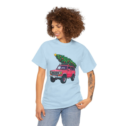 Pink SUV Christmas Tree Tee