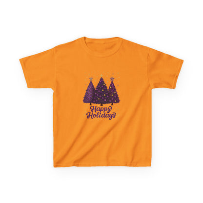 Happy Holidays Dino Trees Kids Tee
