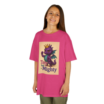 Kids Dragon Tee, Fun Kids T-Shirt, Tiny but Mighty Shirt, Unique Kids Apparel, Gift for Young Adventurers, Cute Dragon Design