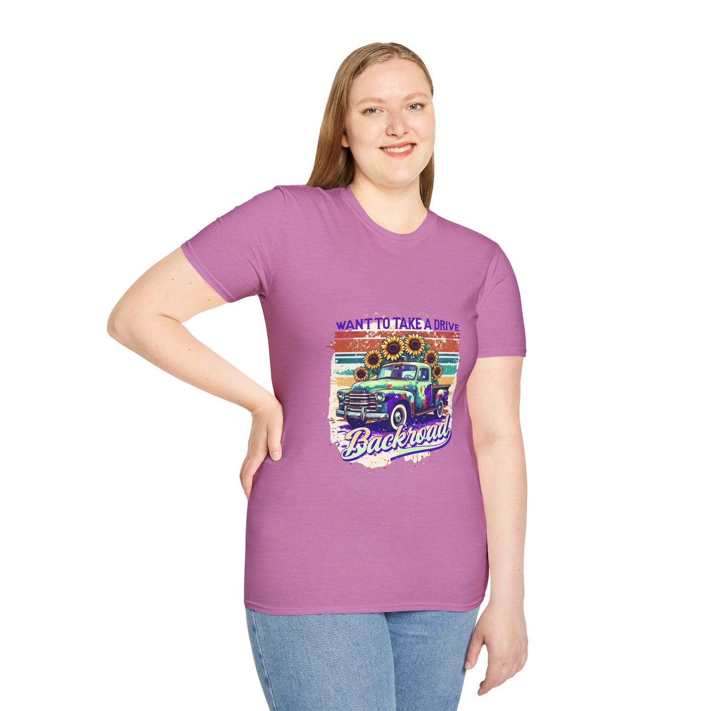 Retro Drive Unisex T-Shirt, Casual Tee, Vintage Car Shirt, Gift for Road Trip Lovers, Summer Style, Outdoor Adventure Apparel