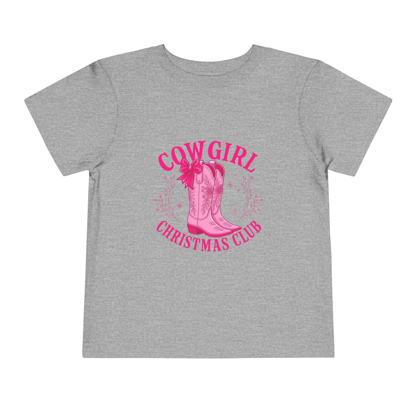 Cowgirl Christmas Club Tee - Pink Retro Holiday Shirt