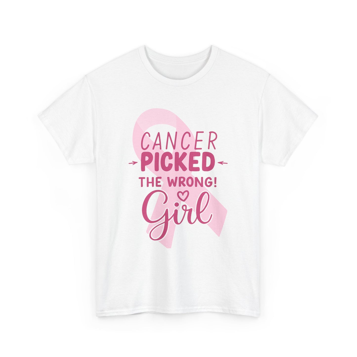 Cancer: The Wrong Picked Girl - Pink Ribbon Tee