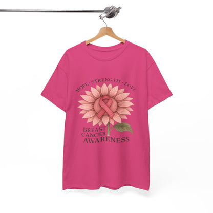 Hope Flower Breast Cancer Awareness Tee
