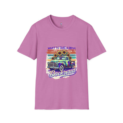 Retro Drive Unisex T-Shirt, Casual Tee, Vintage Car Shirt, Gift for Road Trip Lovers, Summer Style, Outdoor Adventure Apparel