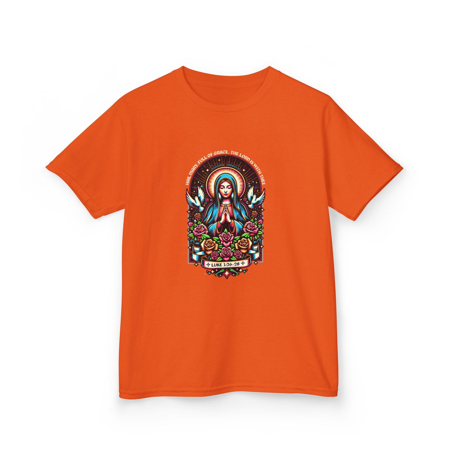 Virgin Mary Graphic Tee - Christmas Kids Shirt