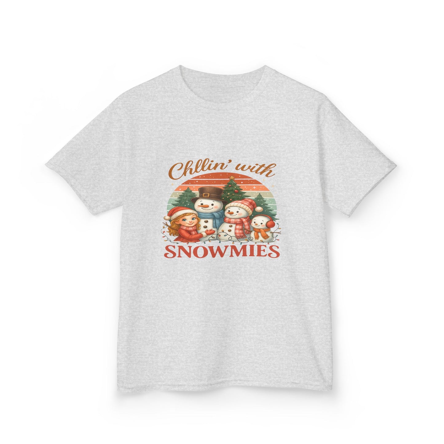 Chillin' with Snowmies Kids Christmas Tee
