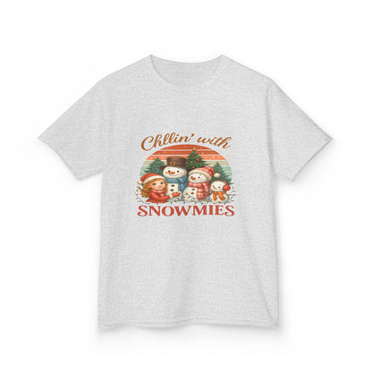 Chillin' with Snowmies Kids Christmas Tee