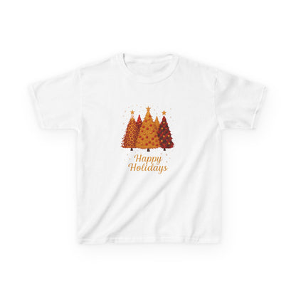Dino Happy Holidays Tee - Festive Dinosaur Christmas Shirt