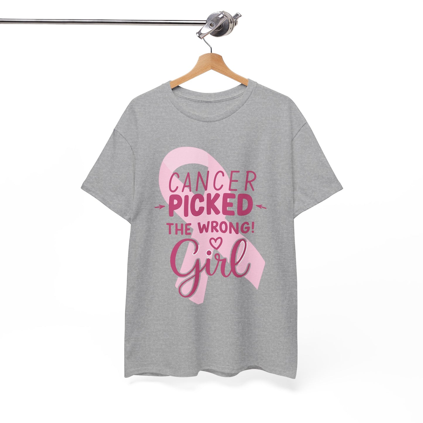 Cancer: The Wrong Picked Girl - Pink Ribbon Tee