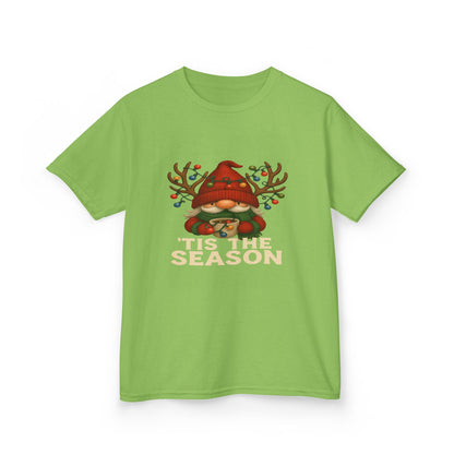 Gnome Dino 'Tis The Season Kids Christmas Tee