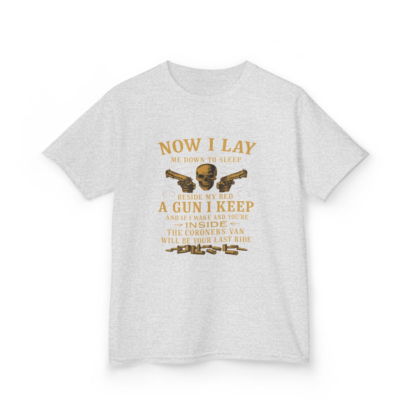Now I Lay Me Down: Skull & Guns Kids Tee