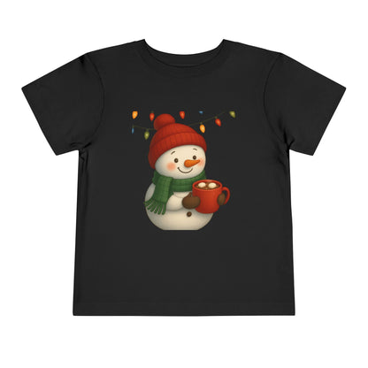 Snowman & Hot Chocolate Toddler Christmas Tee