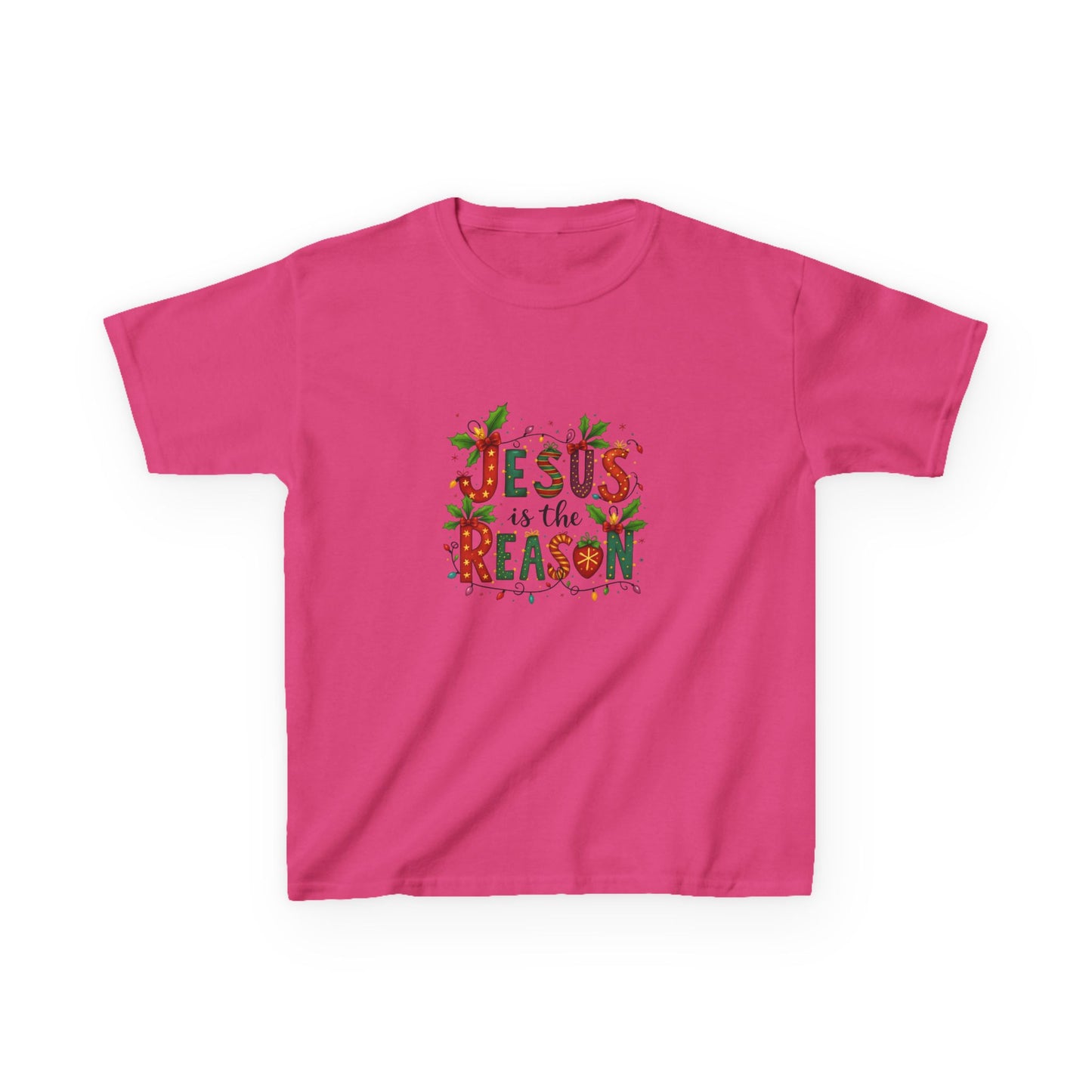 Jesus is the Reason Dino Christmas Kids Tee